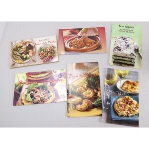 Lot of 6 Cookbooks Cooking Bon Appetit Recipes Desserts Appetizers Drinks Fresh